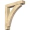 Ekena Millwork Thorton Block Rough Sawn Bracket w/ Offset Brace, Douglas Fir, 6"W x 30"D x 34"H BKT0604X30X34THR05RDF - alternate 1